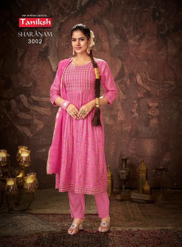 Taniksh Sharanam Vol 03 Kurti Bottom With Dupatta Collection